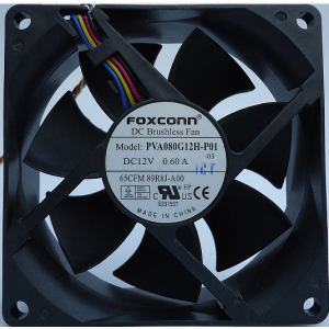 FOXCONN PVA080G12H-P01 12V 0.60A 2wires cooling fan